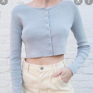 Brandy Melville light blue button up cardigan